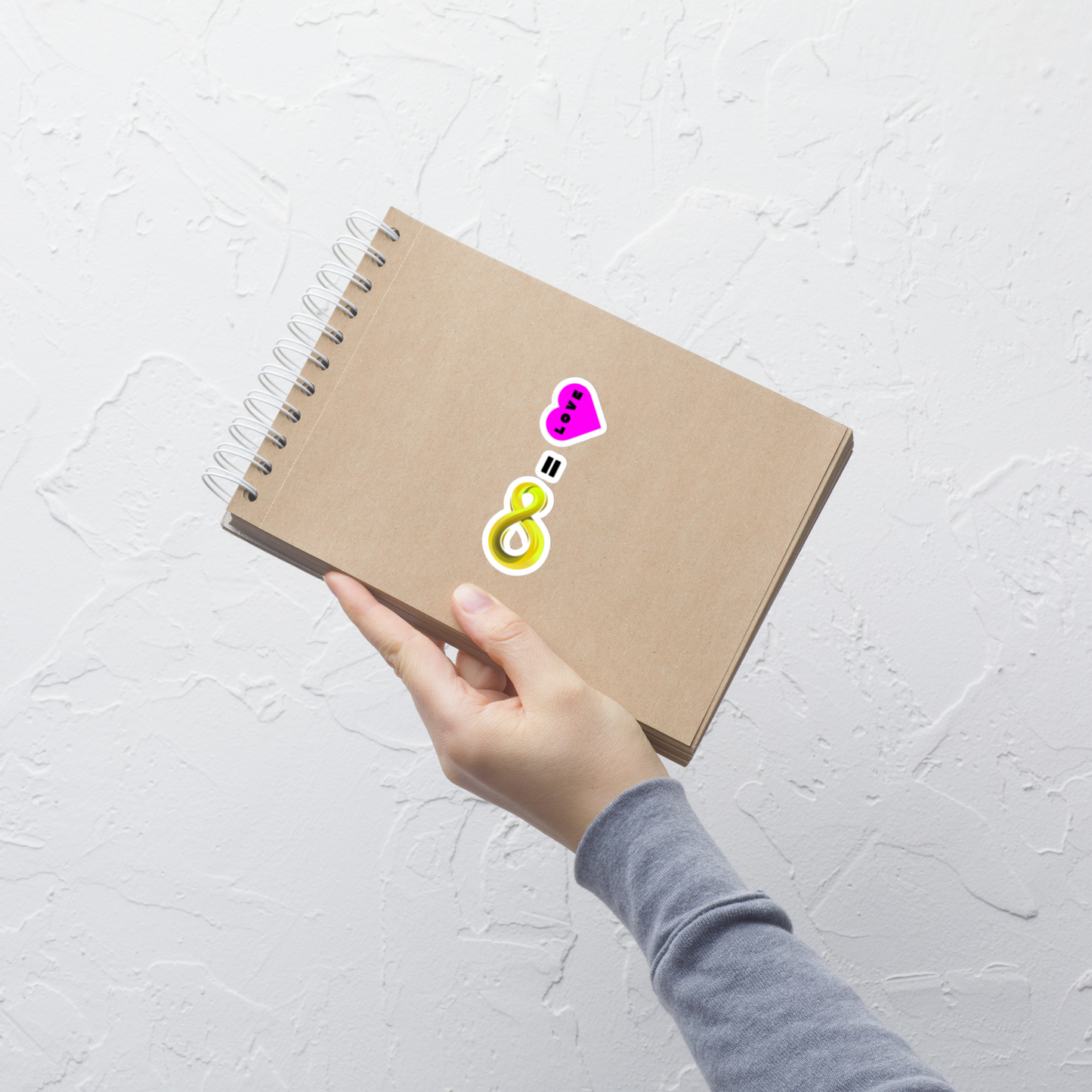 Infinity Love Equation Sticker