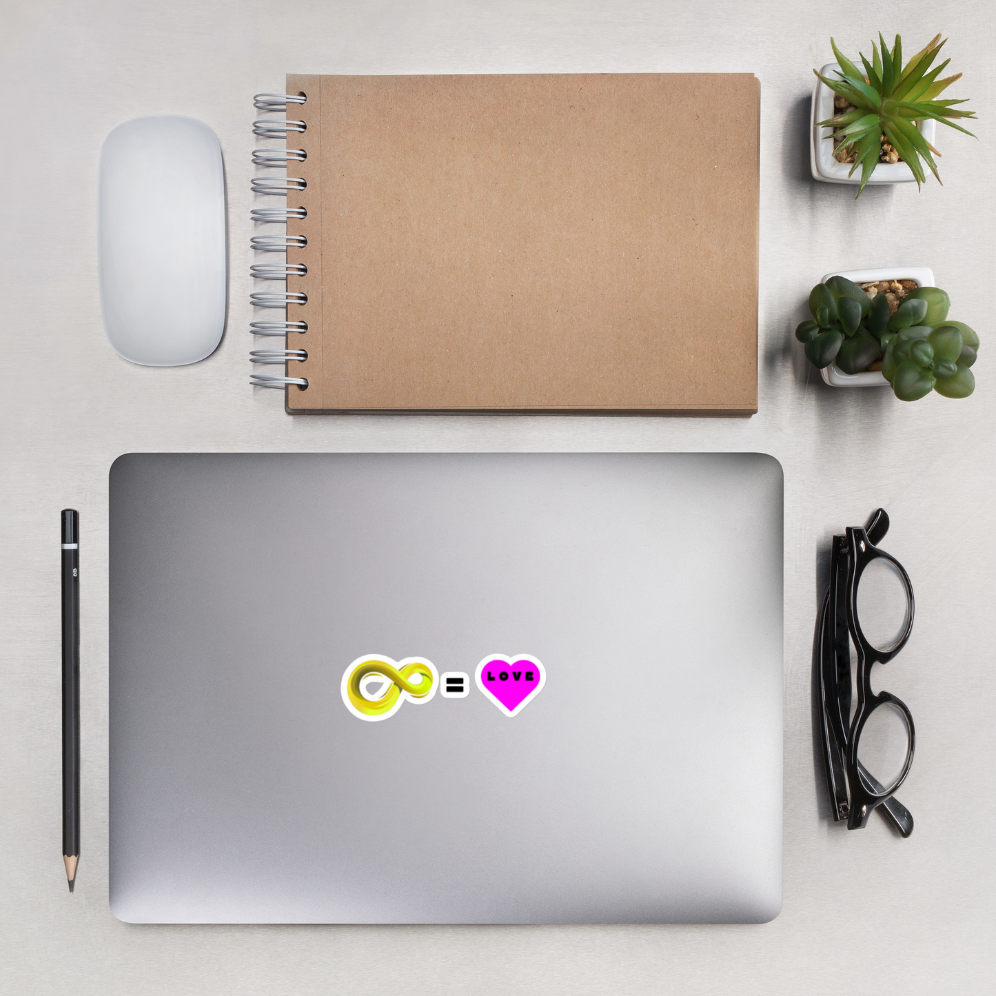 Infinity Love Equation Sticker