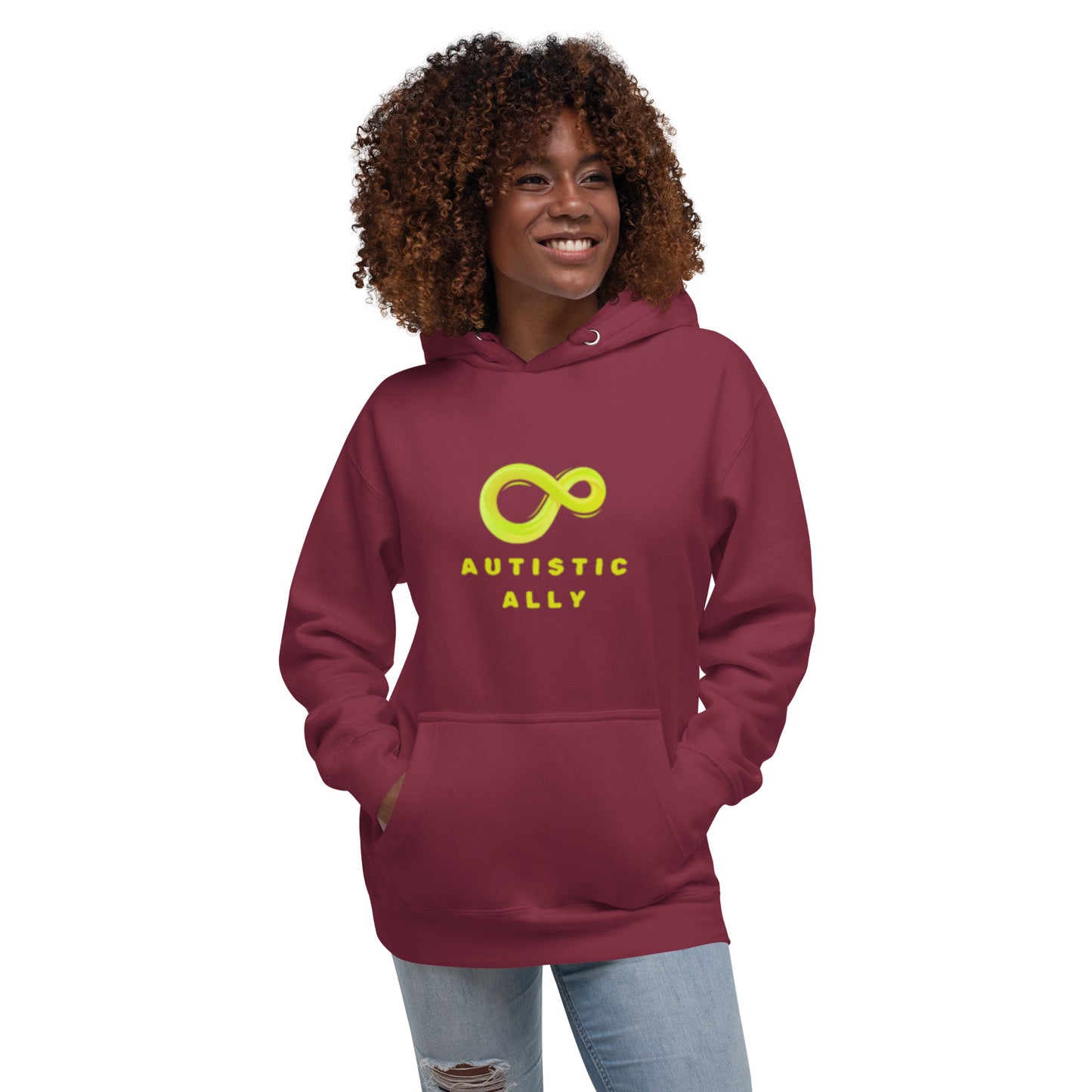 Autistic Ally Gold Infinity Hoodie