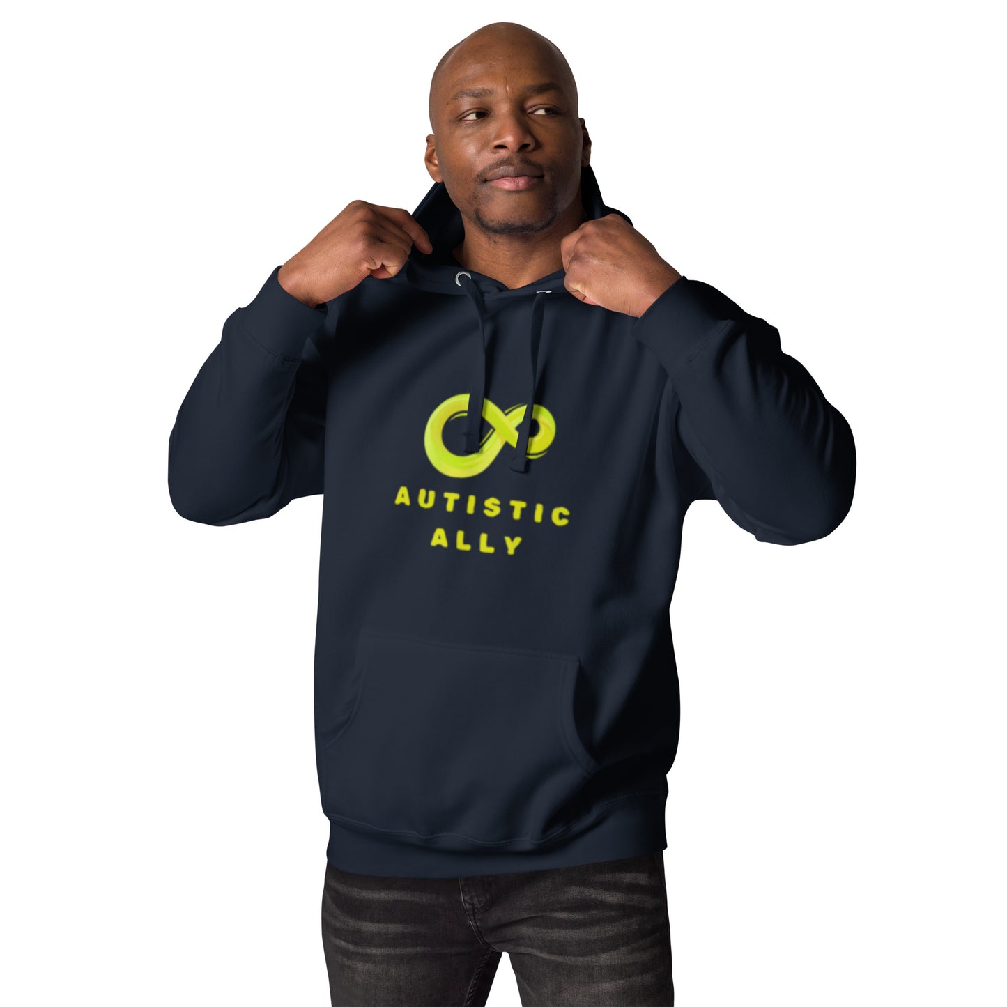 Autistic Ally Gold Infinity Hoodie