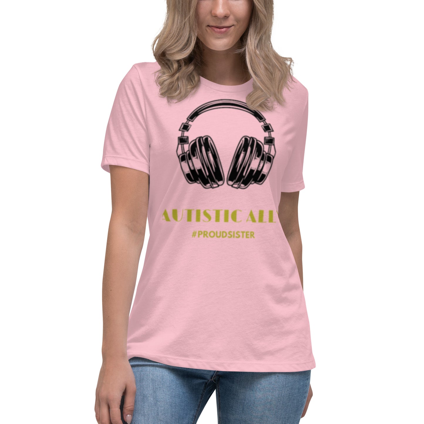 #ProudSister Autistic Ally Women's Relaxed T-Shirt
