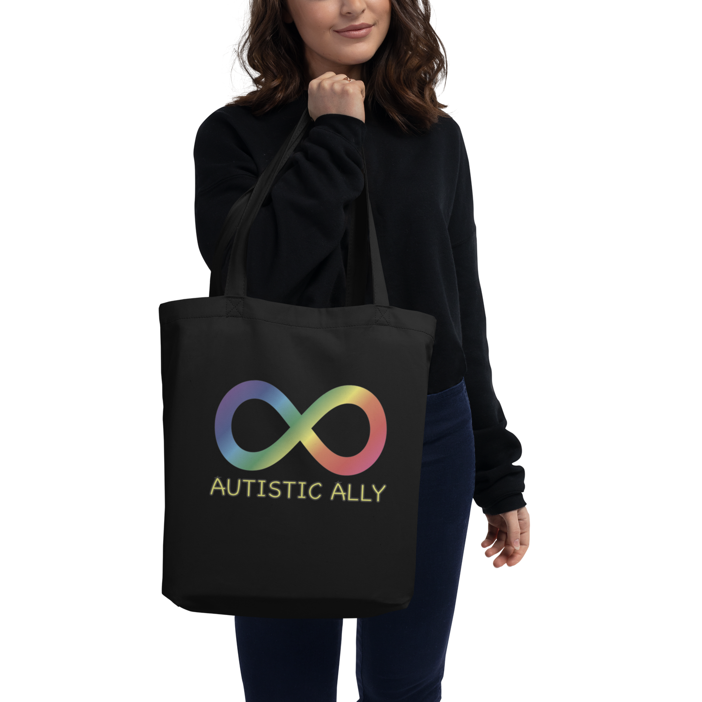 Rainbow Autistic Ally Eco Tote Bag