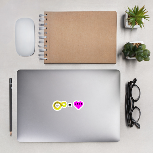 Infinity Love Equation Sticker