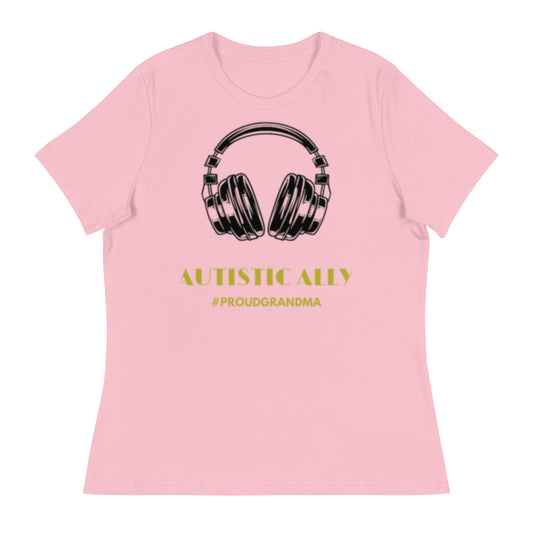 #ProudGrandma Autistic Ally Women's Relaxed T-Shirt